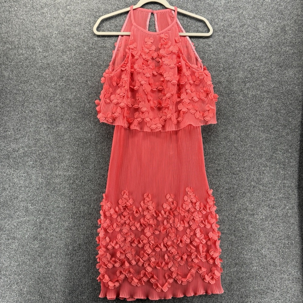 Chic Chi London Dress Womens 6 Pink Sheath Sleeveless Cocktail Wedding Occasion